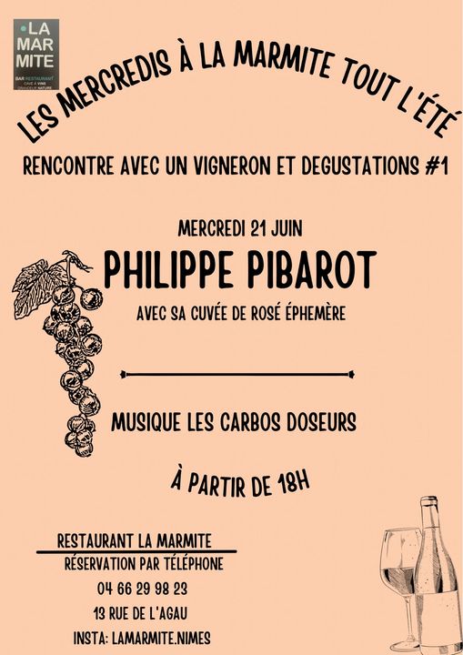 Cet été La Marmite vous propose de venir rencontrer des vignerons, tous les merc... 12 354977874 732265602232961 3796155764328148597 n