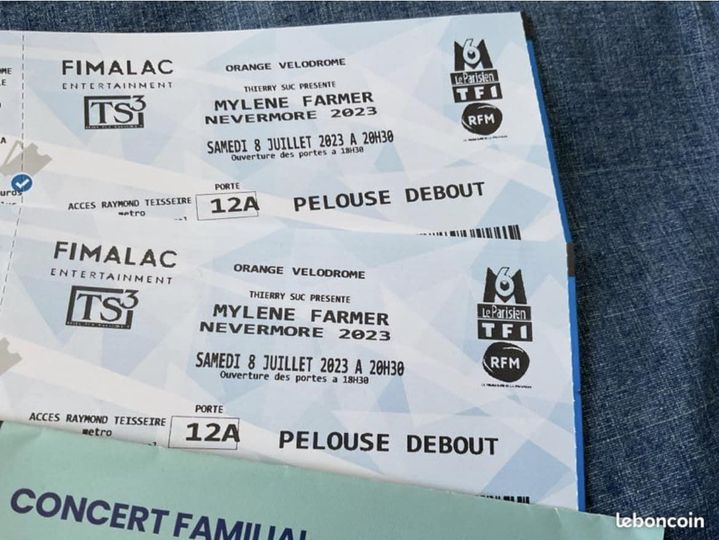 Bonjour Je revend 2 billets concert Mylène Farmer Nevermore pour samedi 8 20:3... 5 358473978 10223677783878126 5083445385015566478 n