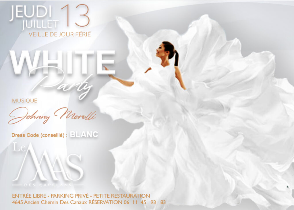 Jeudi 13 juillet ! Soirée blanche pour nuit magique avec Julia WEBB ! Dress co... 3 358700879 576008284730556 353465993331755231 n